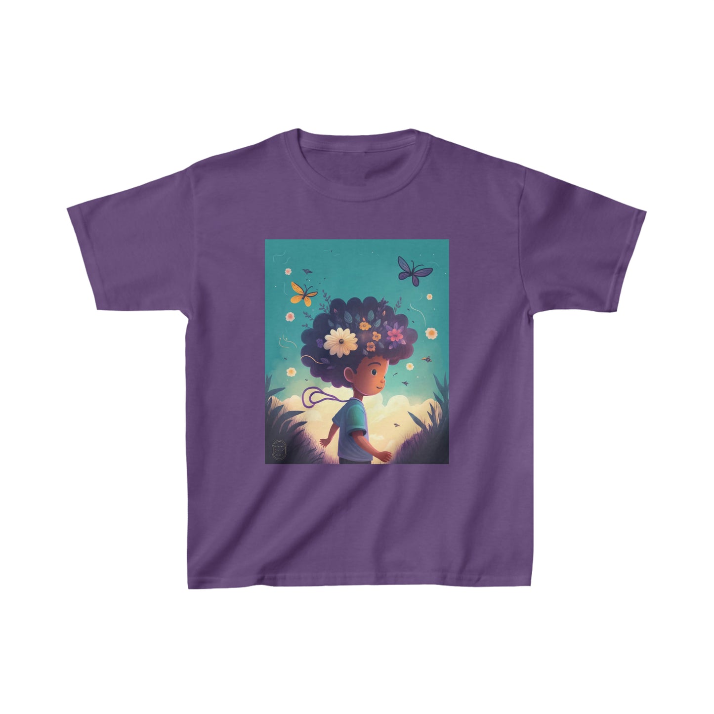 Let Your Little Ones Explore with the Kids Heavy Cotton™ Tee - Haiku Adventure